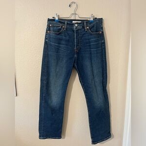 Levi’s Wedgie Straight Women’s Denim Jeans Size 31 Length 28 Dark Wash Blue